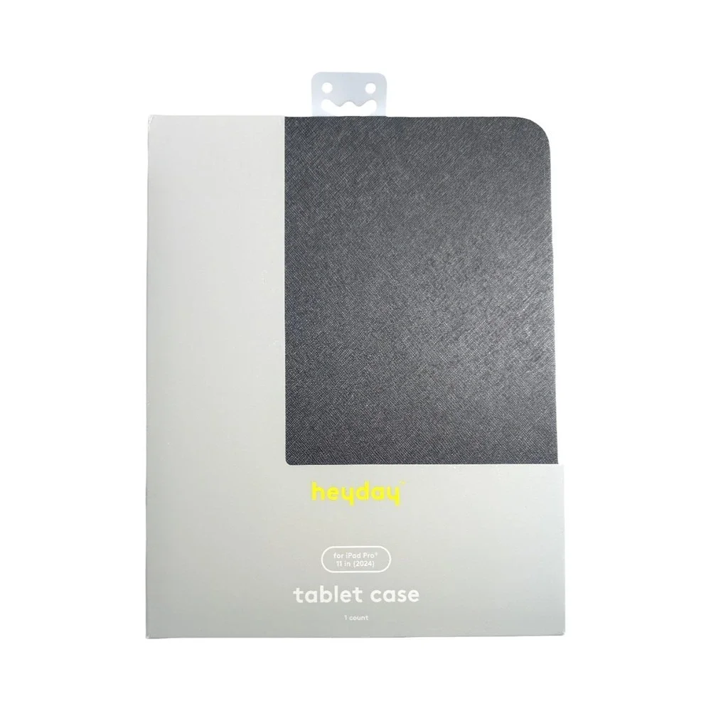 Bb-N Apple iPad Pro 11-inch (2024) Case -‎ heyday Black Faux Leather